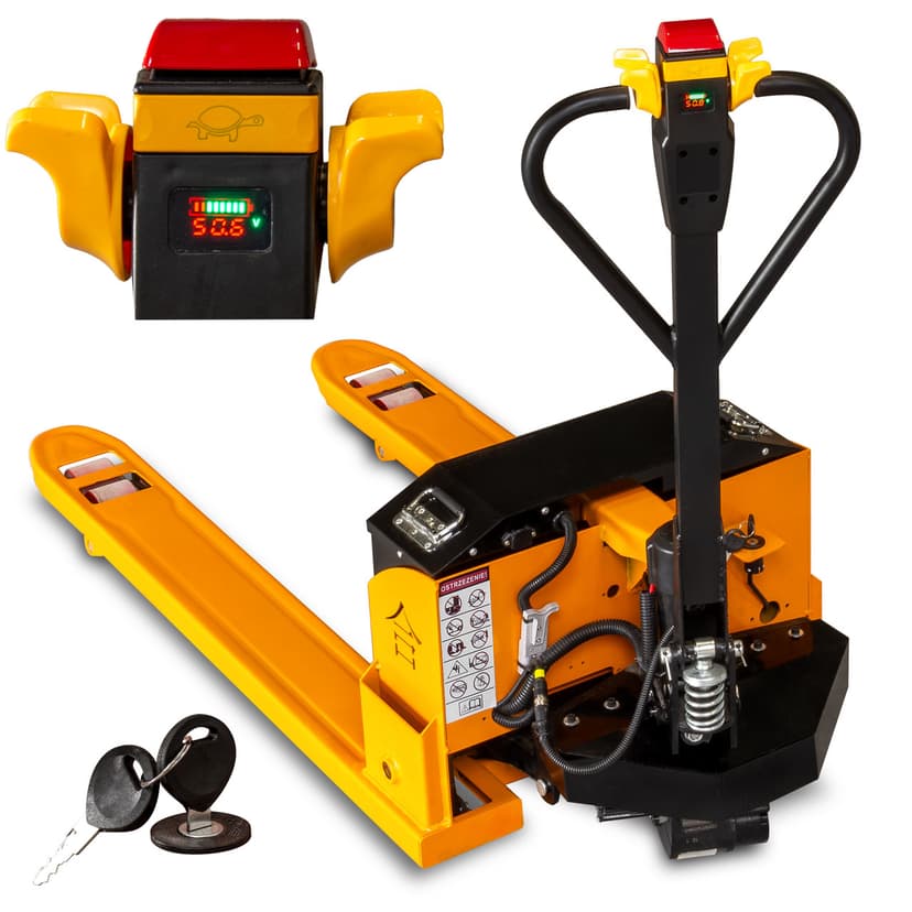 ELEKTRYCZNY WÓZEK PALETOWY P3000E 3000KG SZEROKI ROZSTAW WIDEŁ VIBER-SYSTEM