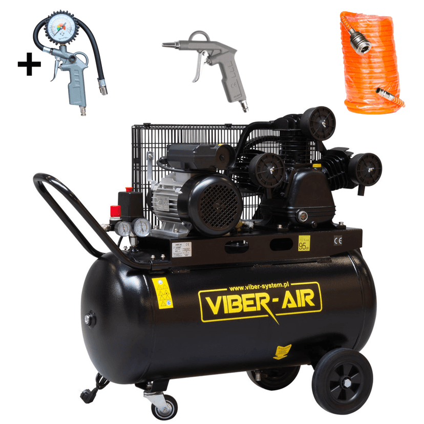 VIBER-AIR 3V100L230V KOMPRESOR TRZYTŁOKOWY 2,2KW 100L 230V WYSOKA WYDAJNOŚĆ