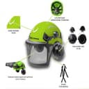 KASK LEŚNY ZIPPER ZI-FHPROFI HEŁM OCHRONNY DLA PILARZA DRWALA ARBORYSTY 5