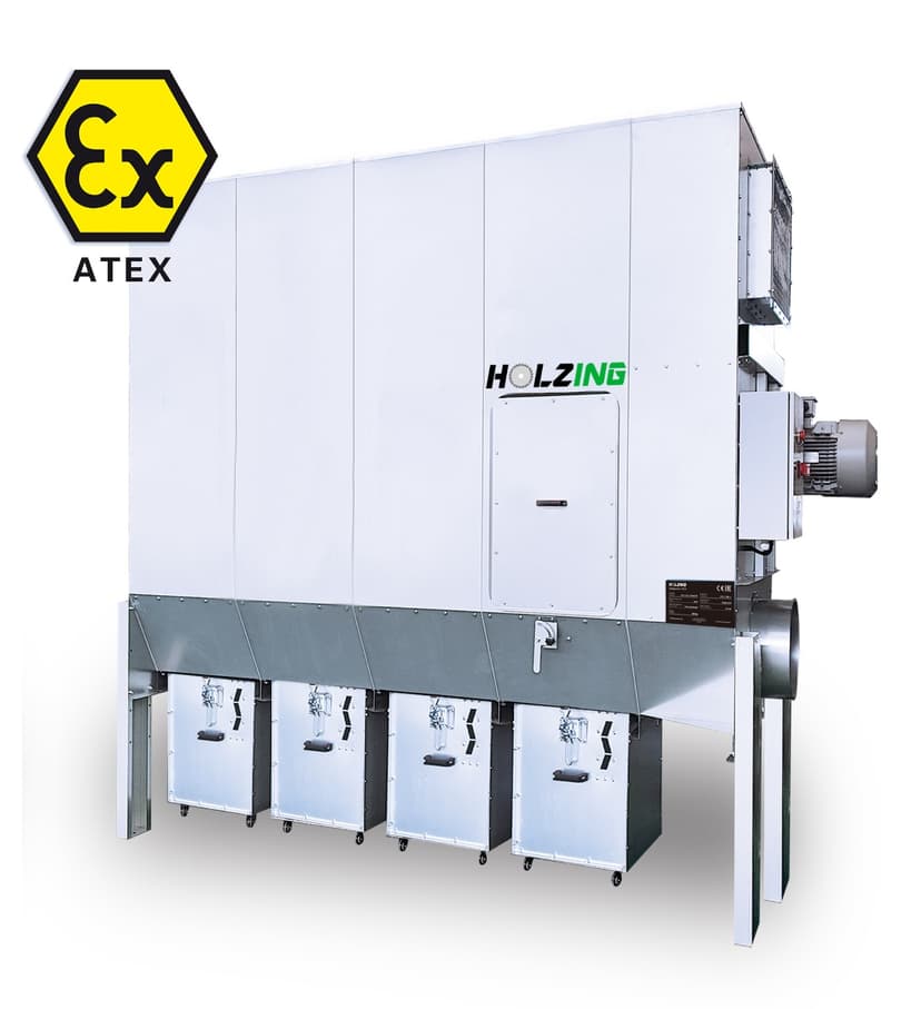 ODCIĄG TROCIN ODPYLACZ PODCIŚNIENIOWY HOLZING RLA ATEX 11000 M3H 11 KW