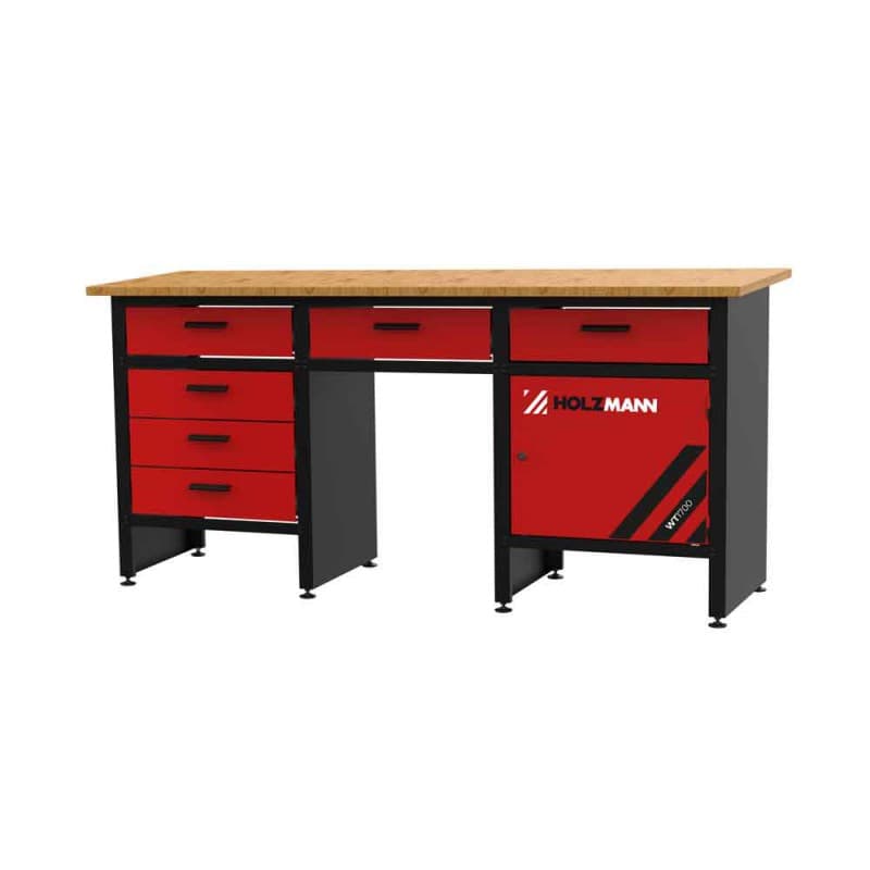 STÓŁ WARSZTATOWY HOLZMANN WT1700 Z 6 SZUFLADAMI I SZAFKĄ 1700X600 MM