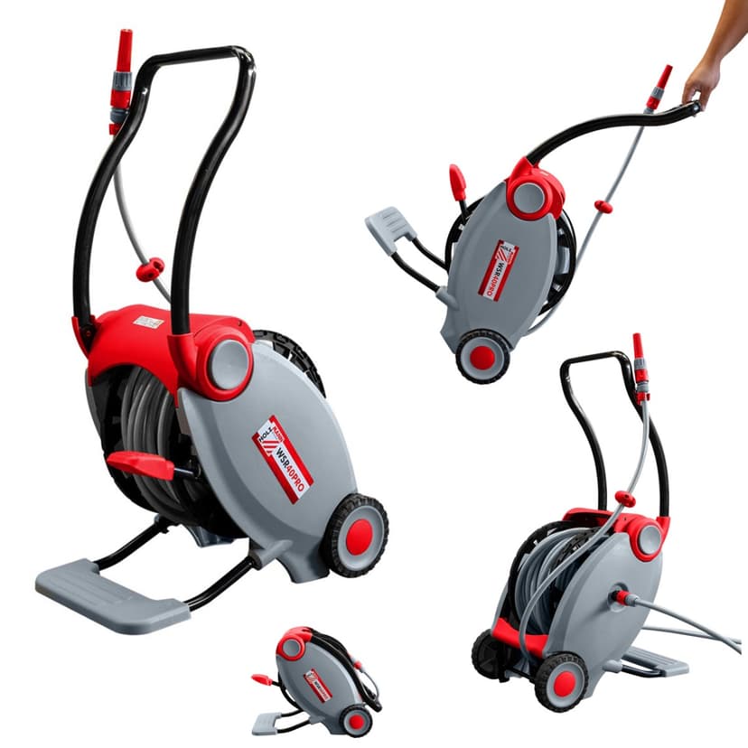 HOLZMANN WSR40PRO MOBILNY WÓZEK NA WĄŻ OGRODOWY 40M ZWIJACZ DO NAWADNIANIA