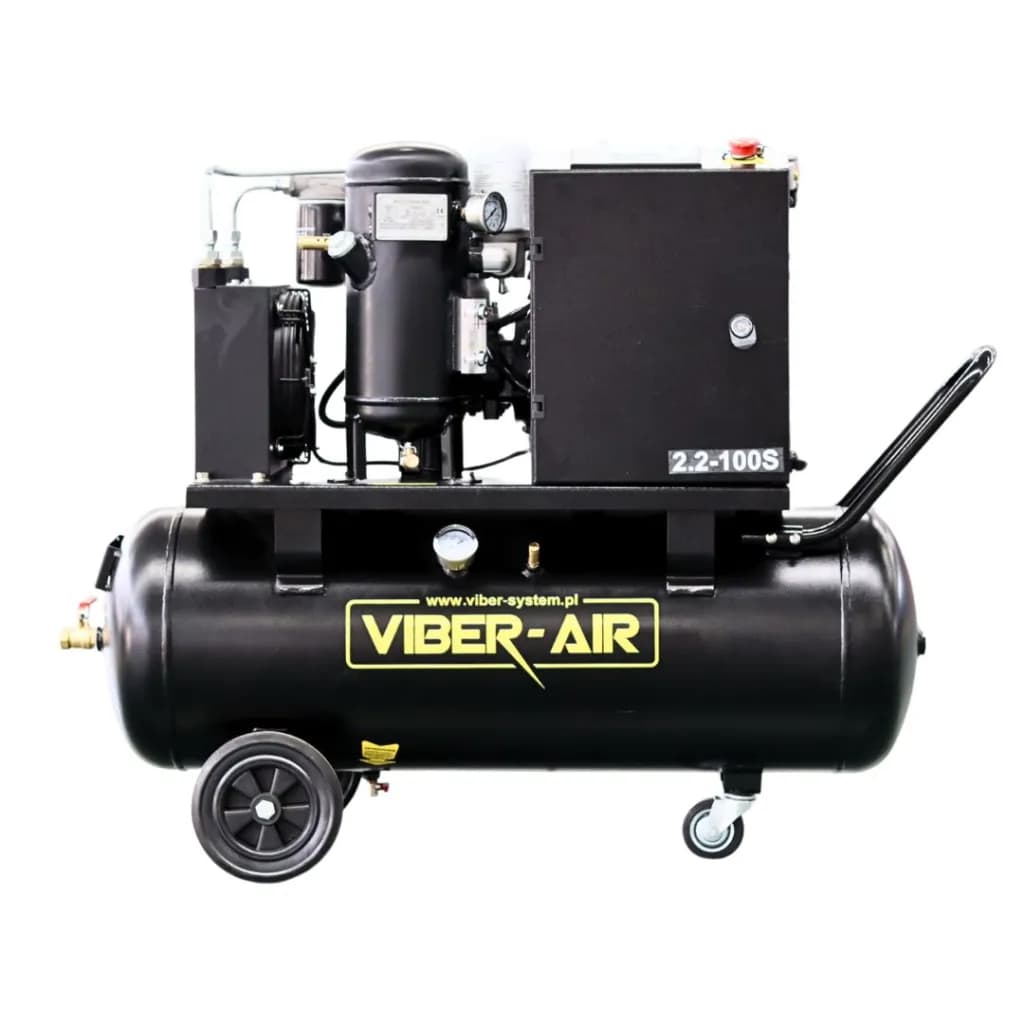VIBER-AIR 2.2-100S KOMPRESOR ŚRUBOWY 100L 2,2KW 230V NAPĘD BEZPOŚREDNI