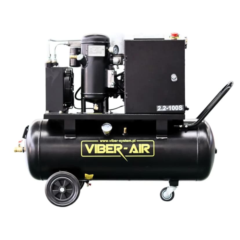 VIBER-AIR 2.2-100S KOMPRESOR ŚRUBOWY 100L 2,2KW 230V NAPĘD BEZPOŚREDNI