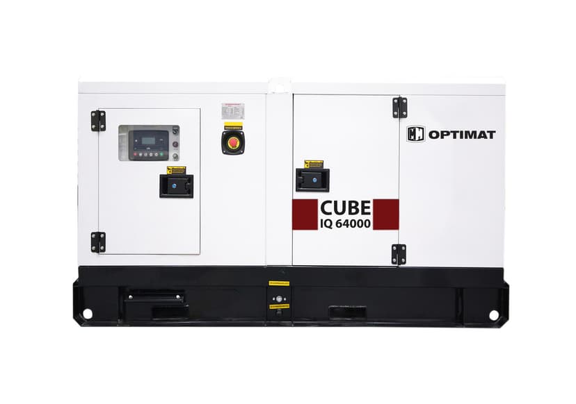 GENERATOR PRĄDOTWÓRCZY OPTIMAT IQ64000 CUBE 64 KW DIESEL TRÓJFAZOWY 400V