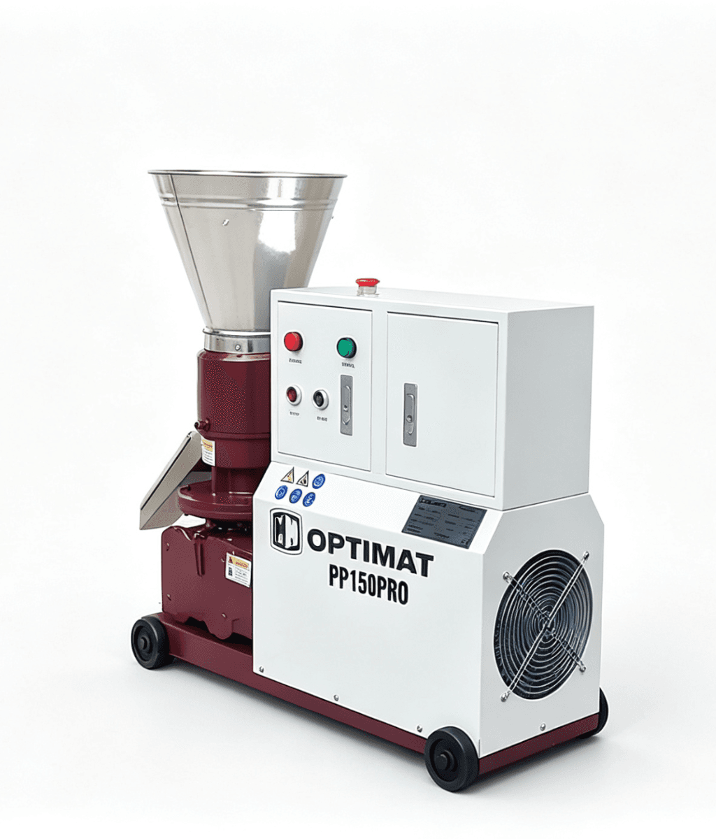 PELECIARKA GRANULATOR PASZY OPTIMAT PP150PRO 150 KG/H 400 V MATRYCA 149 MM