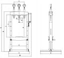 PRASA ELEKTRYCZNA HYDRAULICZNA 150 TON 400V VIBER-SYSTEM WP150E 3