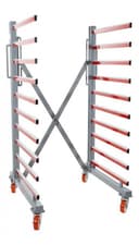 HOLZMANN TAW76 ROZCIĄGANY WÓZEK LAKIERNICZY STOJAK REGAŁ 10 PÓŁEK 500 KG 4