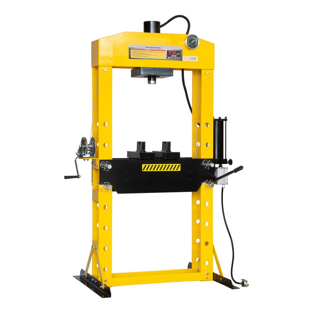 PRASA HYDRAULICZNA WARSZTATOWA 75 TON VIBER-SYSTEM WP75 PNEUMATYCZNO-RĘCZNA