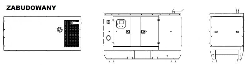 GENERATOR PRĄDU OPTIMAT HARD D100 120 KVA 3-FAZOWY DIESEL DO WARSZTATU