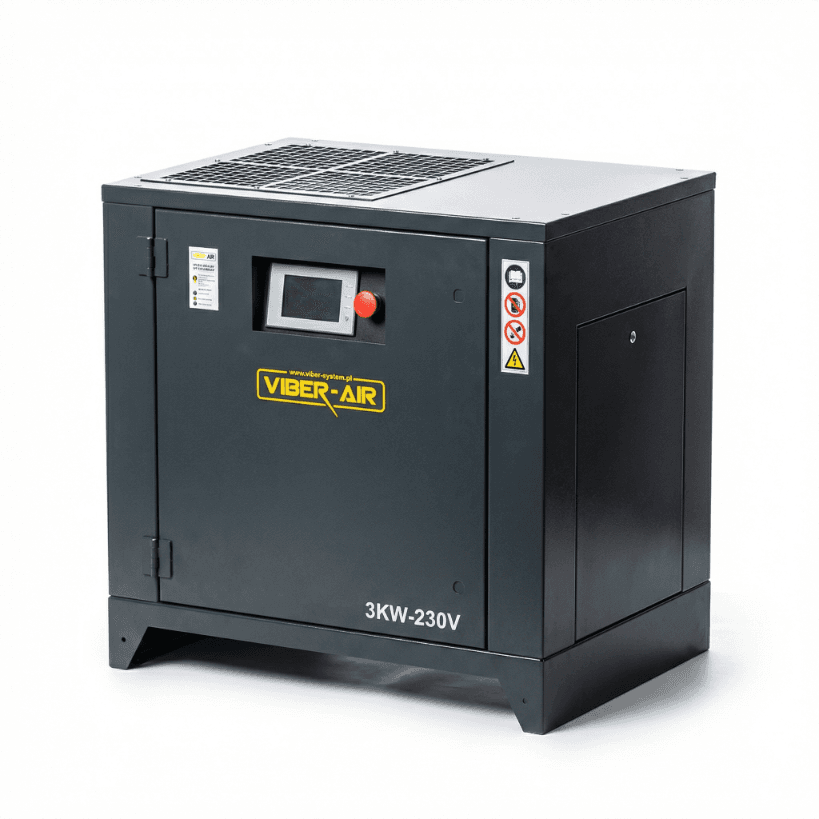 SPRĘŻARKA ŚRUBOWA VIBER-AIR 3KW 230V AUTOMATYCZNY START ENERGIOOSZCZĘDNA