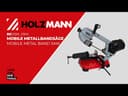 PRZENOŚNA PRZECINARKA TAŚMOWA DO METALU HOLZMANN BS125M 10209 9