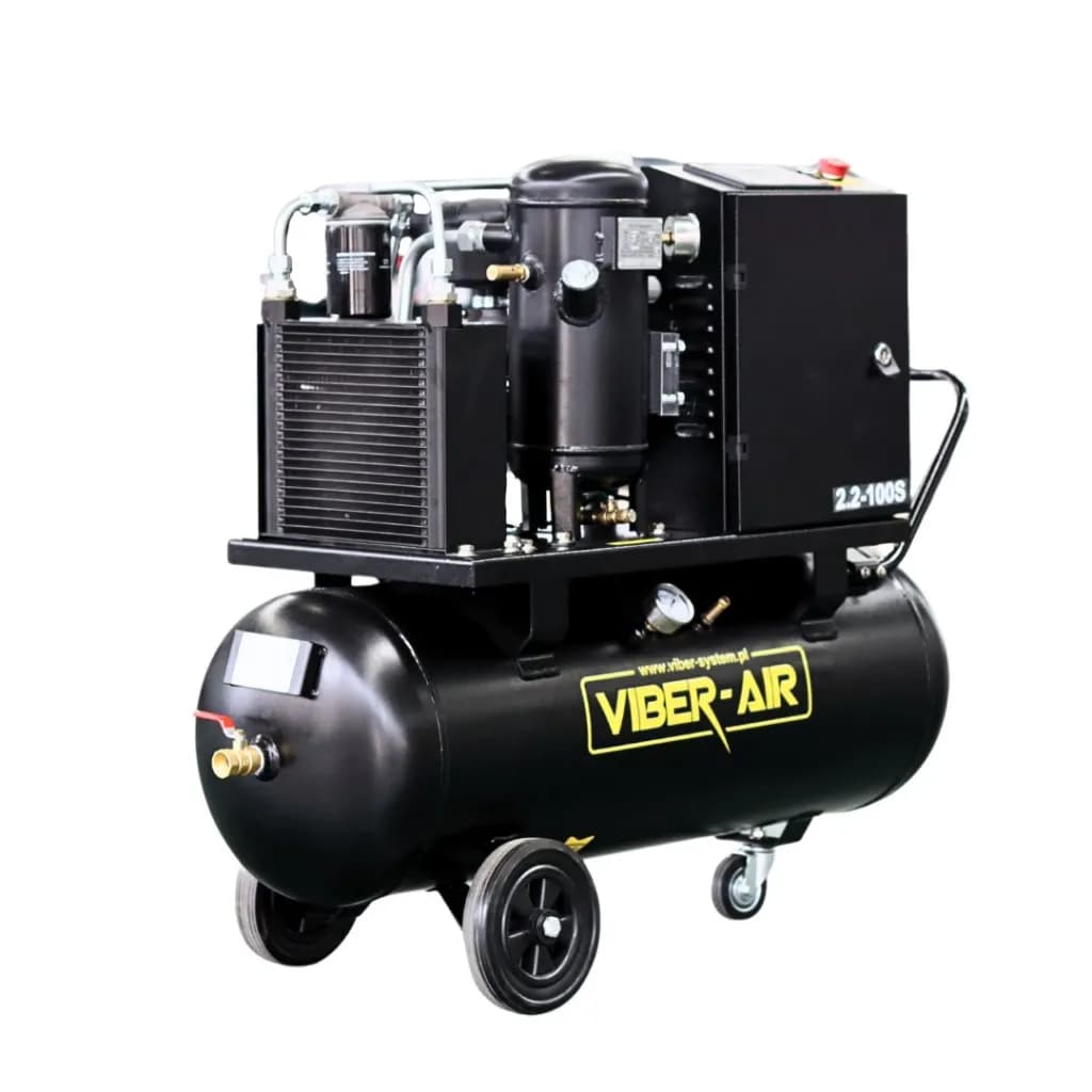 VIBER-AIR 2.2-100S KOMPRESOR ŚRUBOWY 100L 2,2KW 230V NAPĘD BEZPOŚREDNI