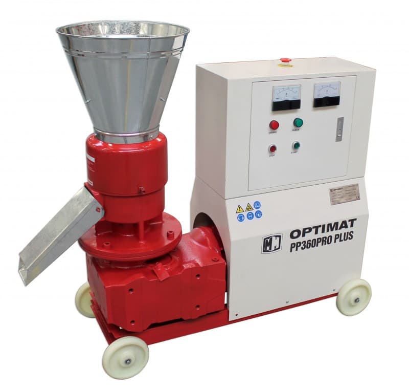 PRZEMYSŁOWA PELECIARKA GRANULATOR OPTIMAT PP360PRO PLUS 350KG/H Ø229 MM