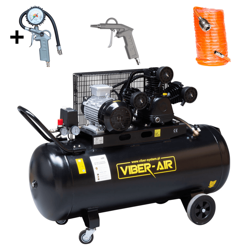 VIBER-AIR 3V200L230V KOMPRESOR TRZYTŁOKOWY 2,2KW 200L 230V SPRĘŻARKA WARSZT