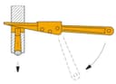 KLIN DO ROZSZCZEPIANIA STOŻKA MK4-5-6 HOLZMANN ATR456 AKCESORIUM DO METALU 3