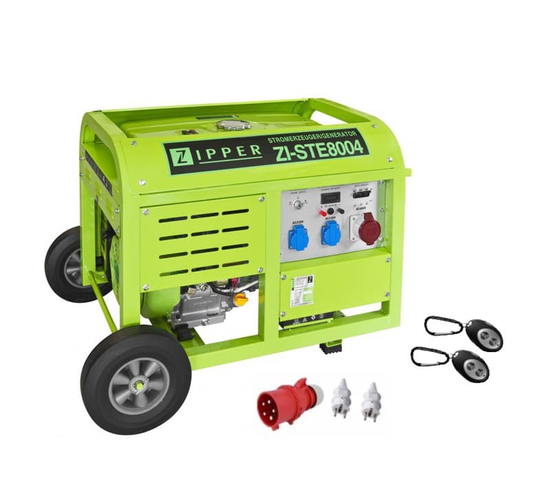 GENERATOR AGREGAT PRĄDOTWÓRCZY AVR BENZYNOWY ZIPPER ZI-STE8004 8KW