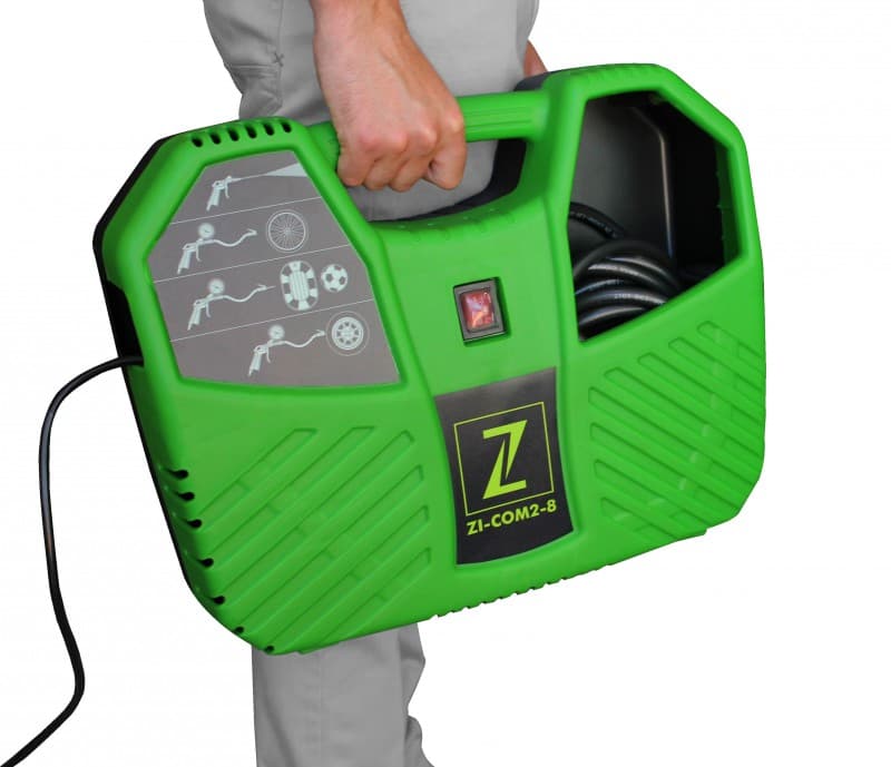 KOMPRESOR WALIZKOWY SPRĘŻARKA ZIPPER ZI-COM2-8 8 BAR BEZOLEJOWY