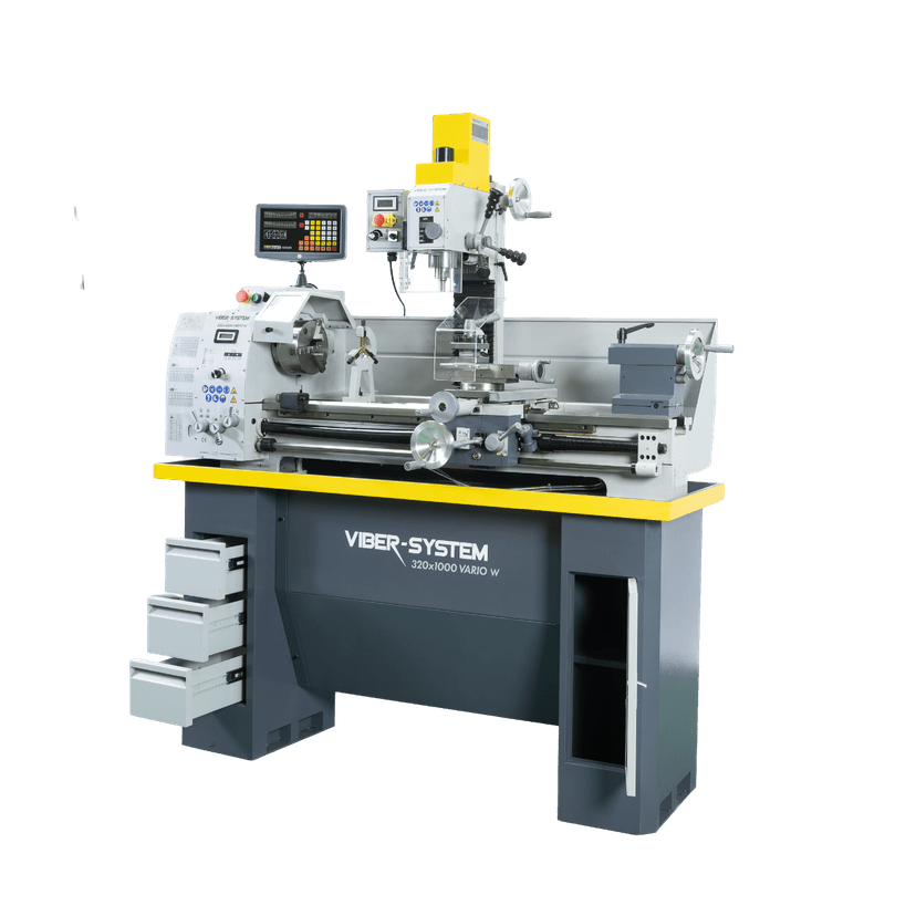 TOKARKA DO METALU Z PRZYSTAWKĄ FREZUJĄCĄ VIBER-SYSTEM 320X1000 VARIO W