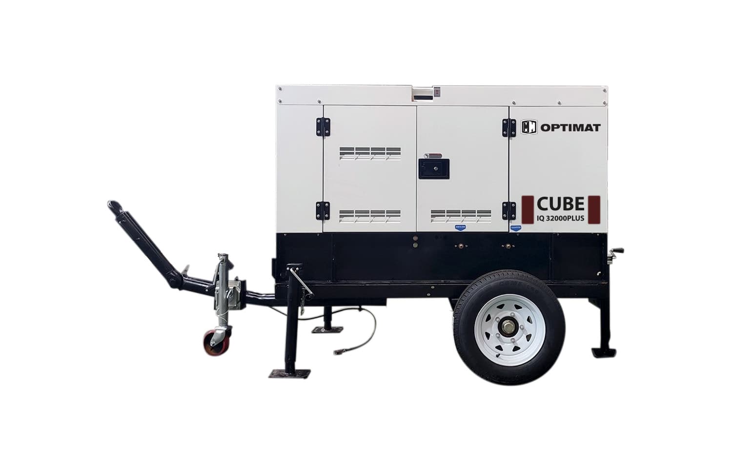 GENERATOR OPTIMAT IQ32000PLUS CUBE 32 KW DIESEL TRÓJFAZOWY Z PRZYCZEPKĄ