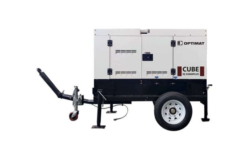 GENERATOR OPTIMAT IQ32000PLUS CUBE 32 KW DIESEL TRÓJFAZOWY Z PRZYCZEPKĄ