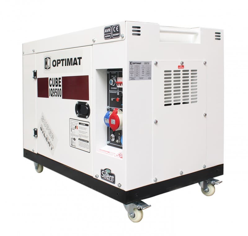 GENERATOR PRĄDOTWÓRCZY OPTIMAT IQ9500 CUBE 9 KW DIESEL TRÓJFAZOWY 400V