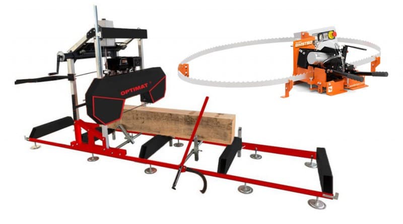 TRAK TAŚMOWY OPTIMAT TIMBERLAND TMC 790S Z OSŁONĄ + OSTRZARKO-ROZWIERAK WOO