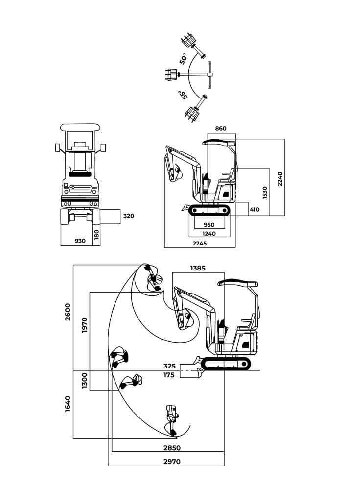MINIKOPARKA ZIPPER ZI-MBG1000D 7,0 KW DIESEL GĄSIENICOWA 940 KG