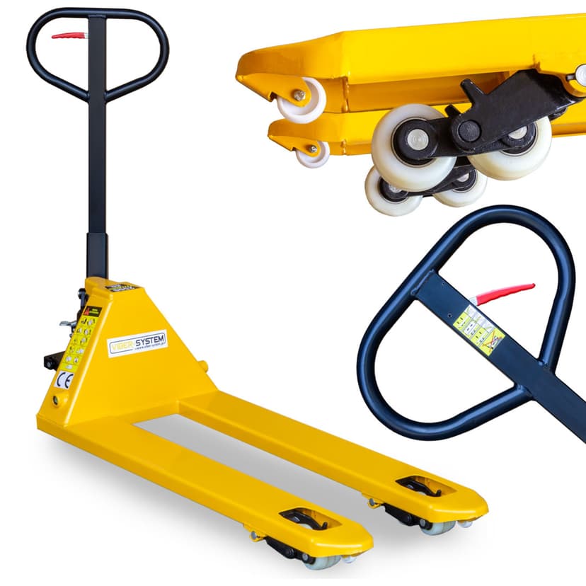 WÓZEK PALETOWY P2500 INDUSTRY VIBER-SYSTEM UDŹWIG 2500 KG NYLON
