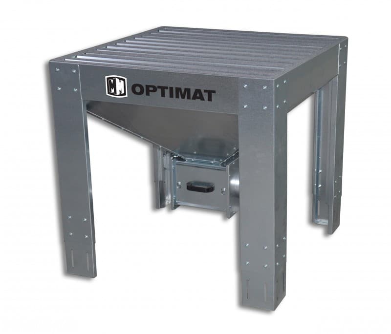 STÓŁ SZLIFIERSKI OPTIMAT 10 ODCIĄG TROCIN 1000X1000 MM
