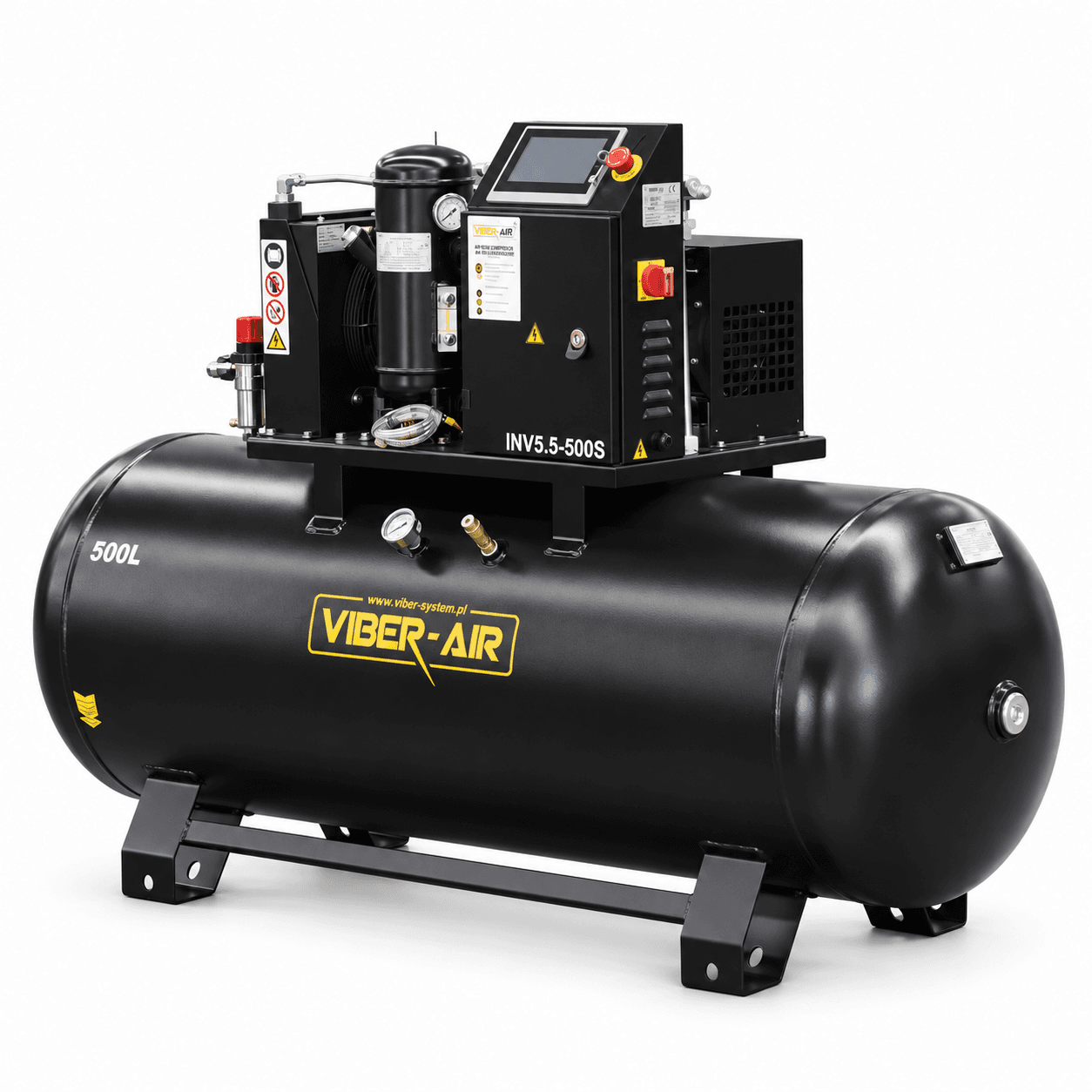 VIBER-AIR INV5.5-500S KOMPRESOR ŚRUBOWY Z FALOWNIKIEM 5,5 KW 500L 400V