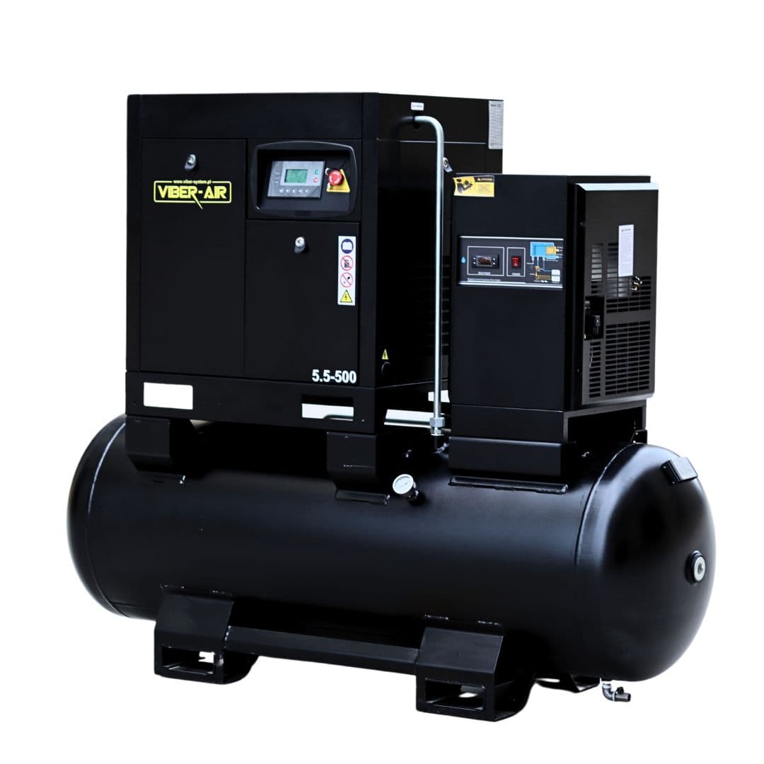 VIBER-AIR 5.5-500 KOMPRESOR ŚRUBOWY Z OSUSZACZEM 5,5KW 500L 400V