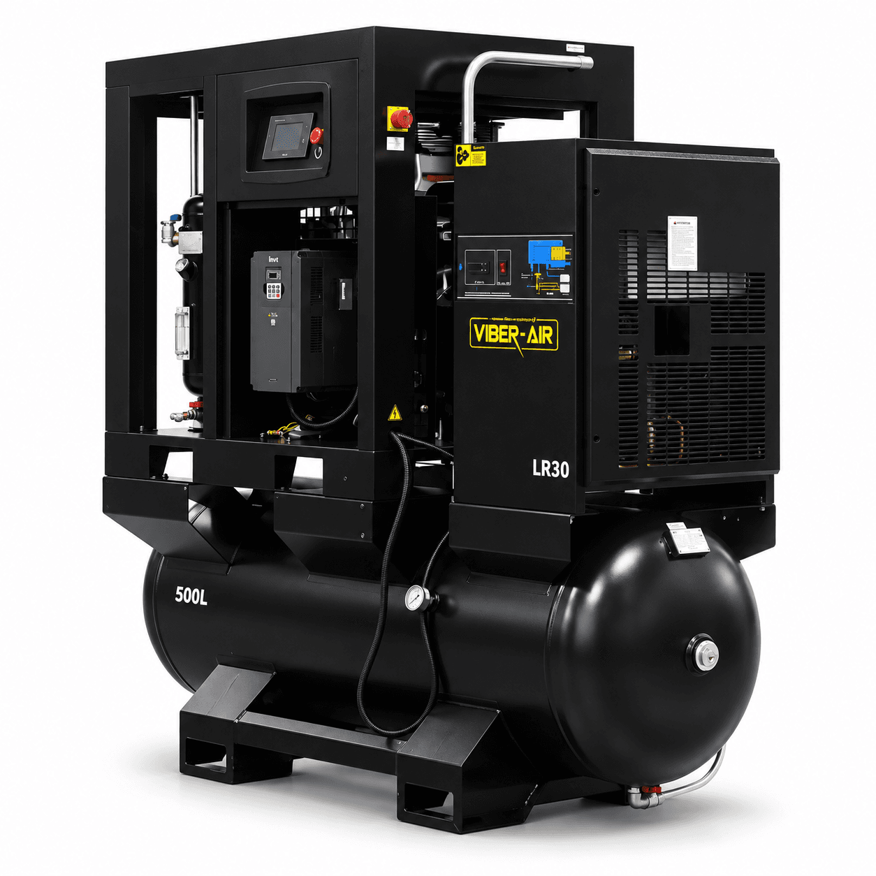 VIBER-AIR INV22-500 KOMPRESOR ŚRUBOWY Z FALOWNIKIEM 22 KW 2500 L/MIN