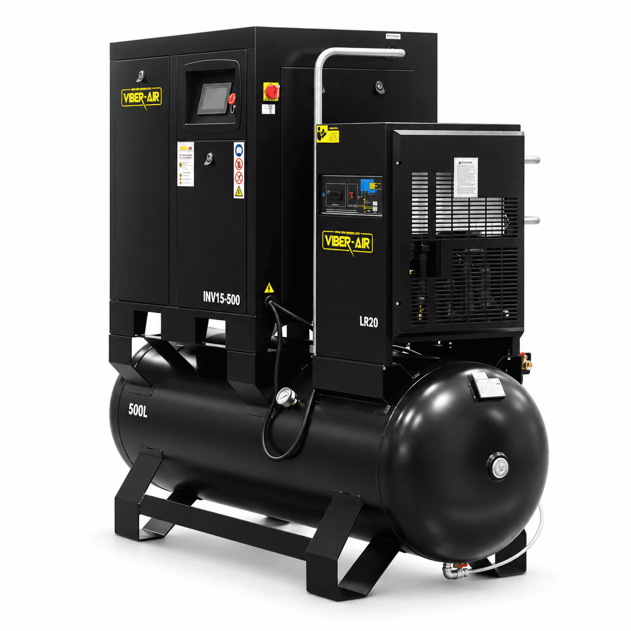 VIBER-AIR INV15-500 KOMPRESOR ŚRUBOWY Z FALOWNIKIEM 15 KW 2000 L/MIN