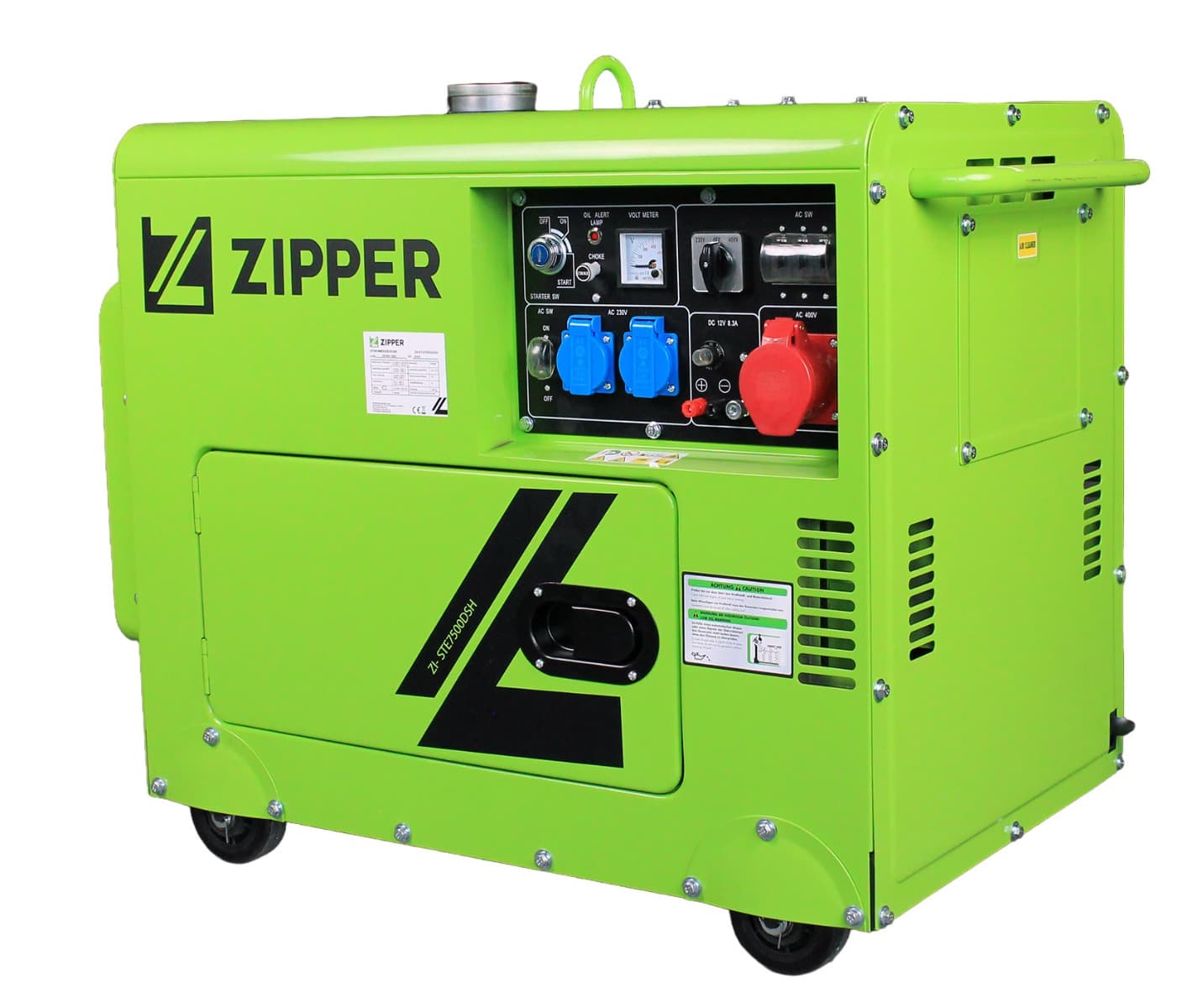 GENERATOR AGREGAT PRĄDU BUDOWLANY AVR DIESEL ZIPPER ZI-STE7500DSH 6,25 KVA