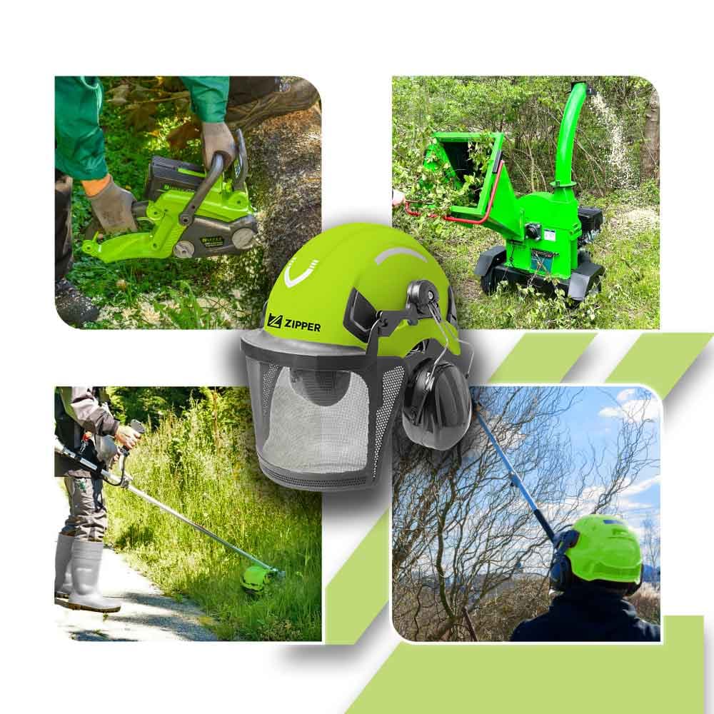 KASK LEŚNY ZIPPER ZI-FHPROFI HEŁM OCHRONNY DLA PILARZA DRWALA ARBORYSTY
