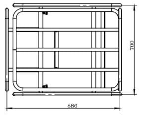 RAMA RUROWA ZIPPER EWB150-100LTR DO TACZKI ZI-EWB150-100L 150 KG