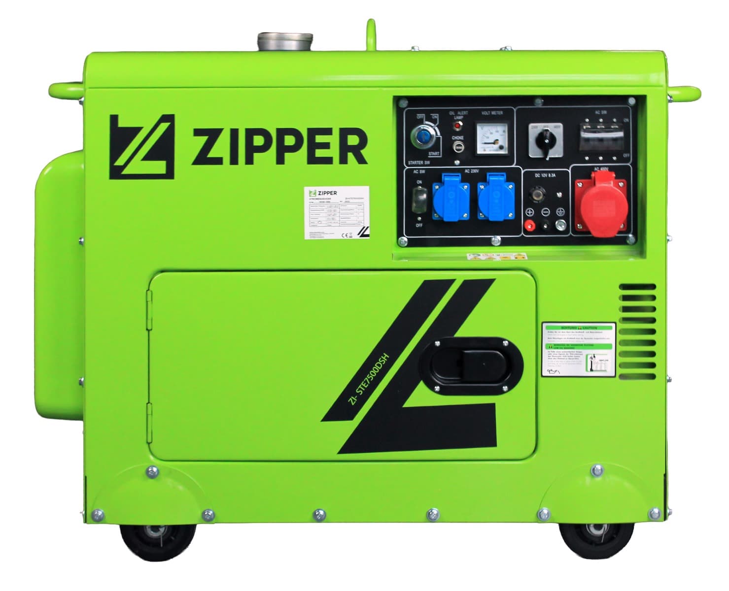 GENERATOR AGREGAT PRĄDU BUDOWLANY AVR DIESEL ZIPPER ZI-STE7500DSH 6,25 KVA