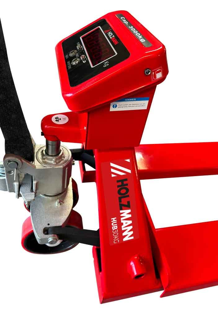 WÓZEK PALETOWY Z WAGĄ HOLZMANN HUB30KG 3000 KG PALEĆIAK 3 TONY