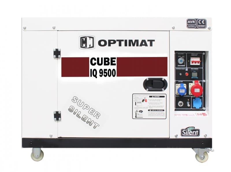 GENERATOR AGREGAT OPTIMAT IQ9500 CUBE 9 KW DIESEL TRÓJFAZOWY 400V