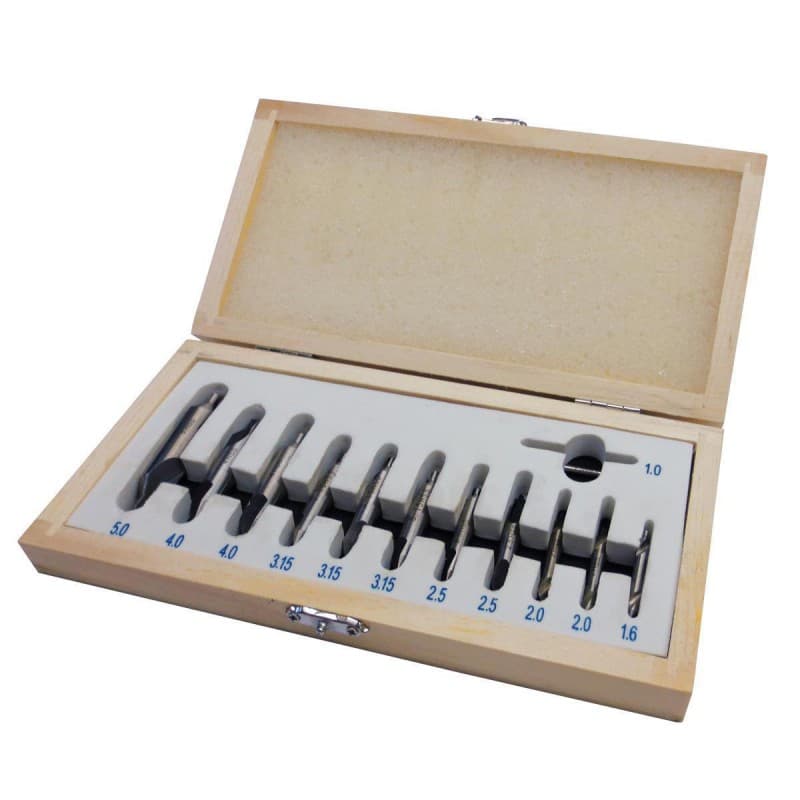 ZESTAW WIERTEŁ CENTRUJĄCYCH HOLZMANN ZBS12TLG 12 SZT HSS 1-5MM DIN333