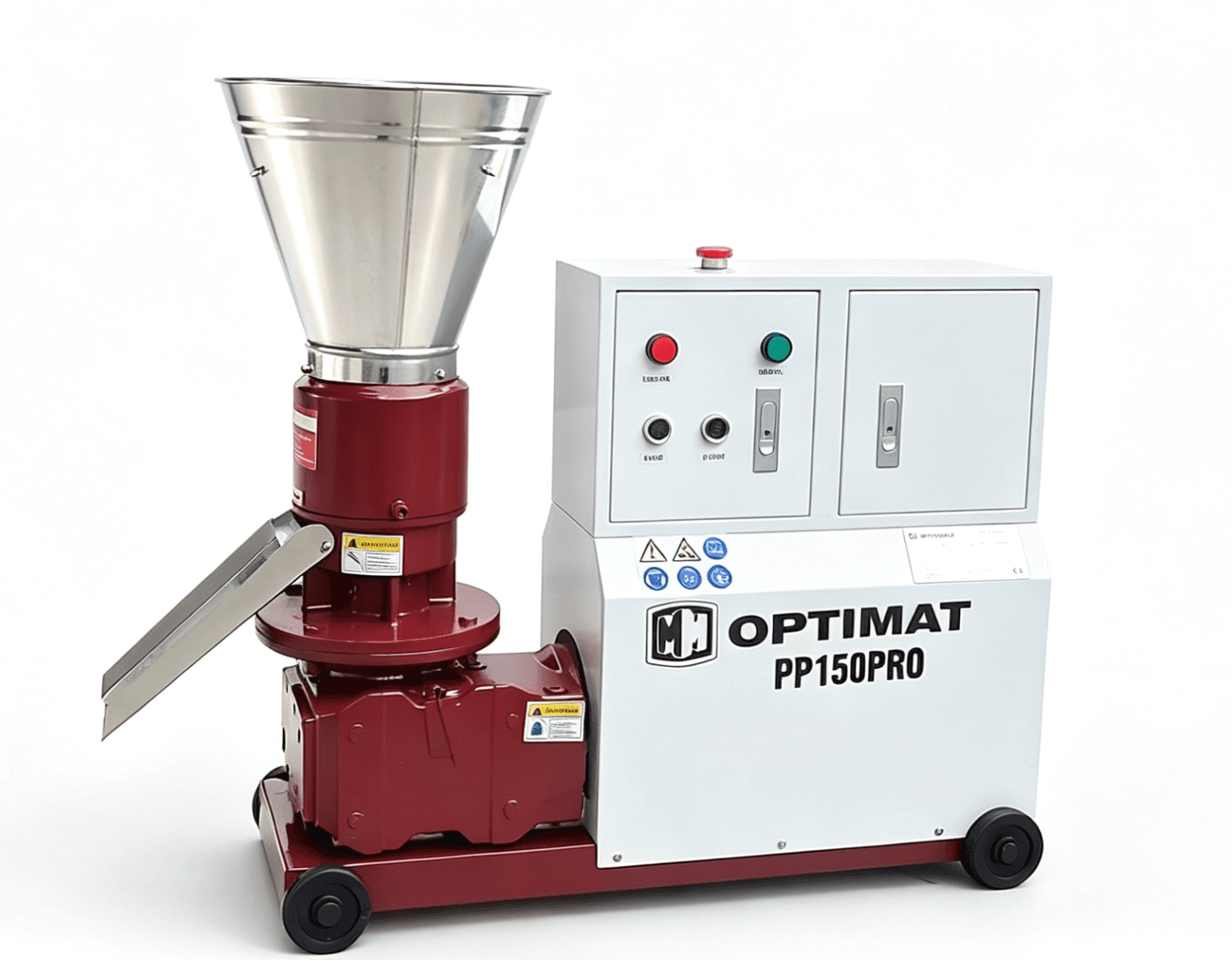 PELECIARKA GRANULATOR PASZY OPTIMAT PP150PRO 150 KG/H 400 V MATRYCA 149 MM