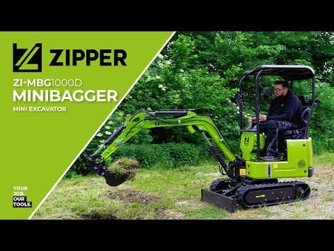 MINIKOPARKA ZIPPER ZI-MBG1000D 7,0 KW DIESEL GĄSIENICOWA 940 KG