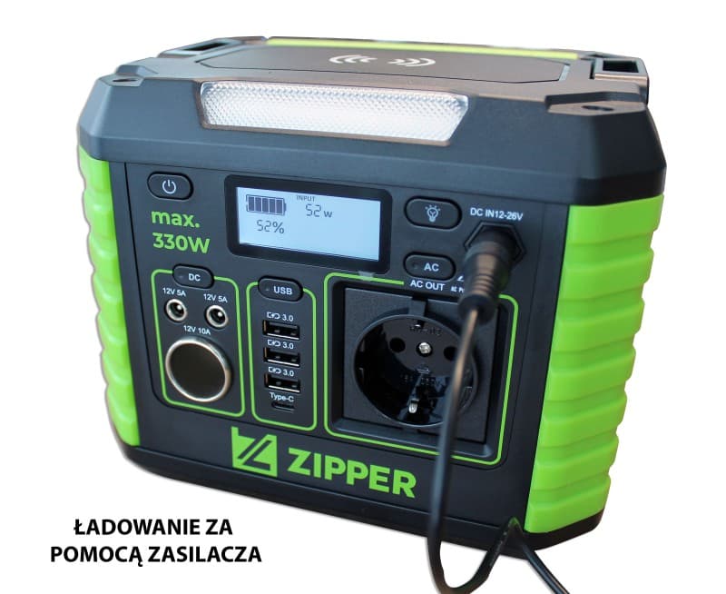 POWERBANK STACJA ZASILANIA ZIPPER ZI-PS330 GENERATOR PRĄDU 330W